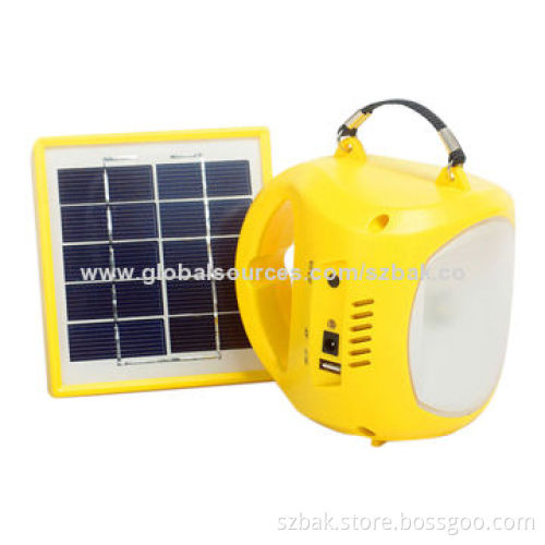 Portable LED Solar Garden Lantern, Outdoor Lights with Li-ion Battery, 1 Piece USB Output